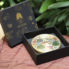 Load image into Gallery viewer, Paramparā Box | Pure Brass Masala Box filled with Satmya Mukhwaas Digestives | Luxury Wellness Gift Box
