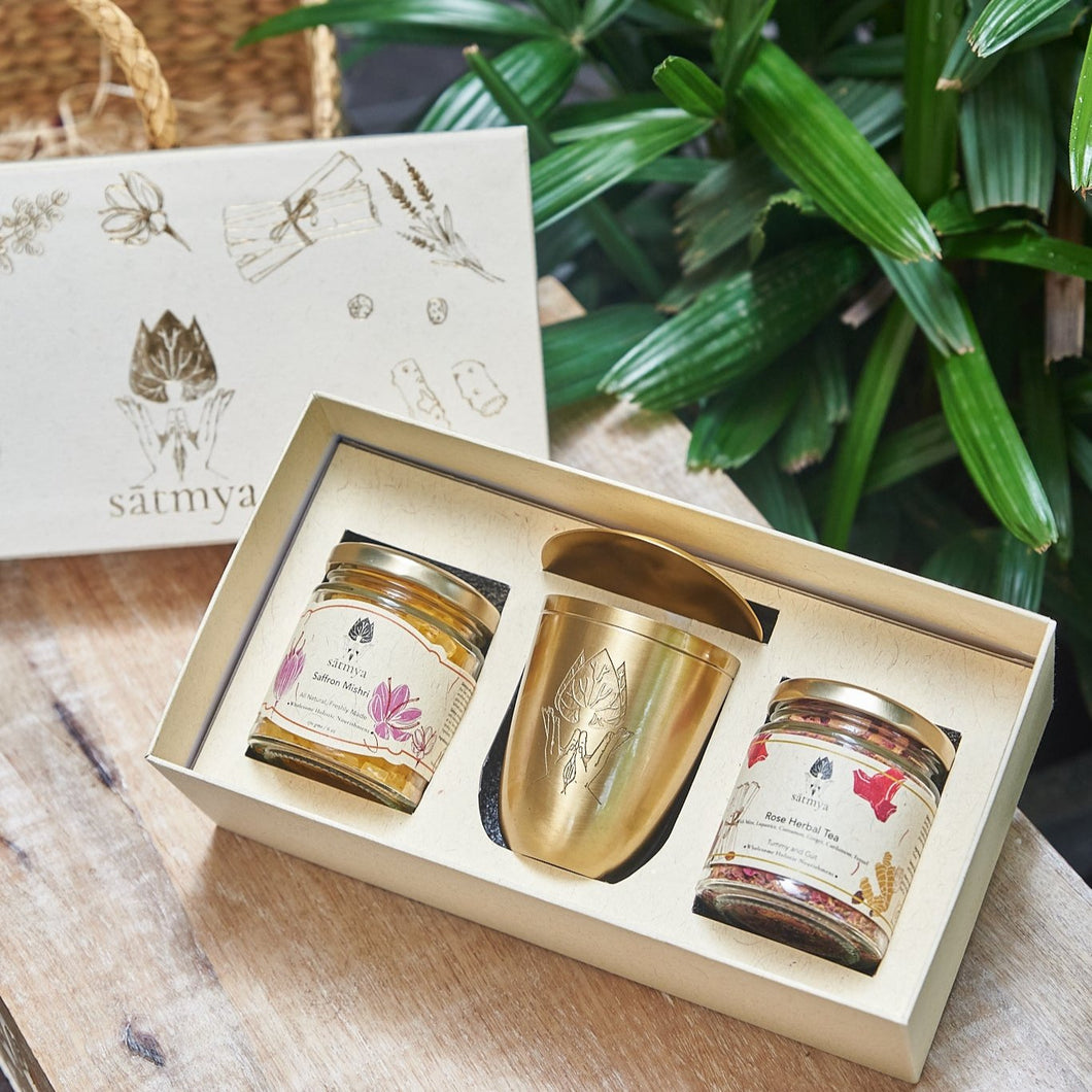 Kāma Gift Box | Tea Ritual Box | Luxury Brassware