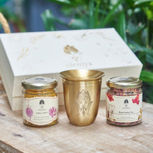 Load image into Gallery viewer, Kāma Gift Box | Tea Ritual Box | Luxury Brassware
